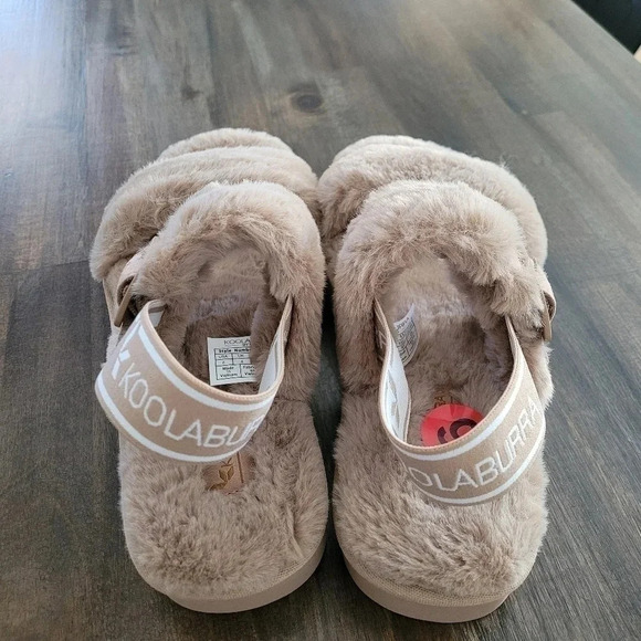 NWOB Koolaburra By UGG Amphora Fuzz-Oh Faux Fur Sandal - Picture 4 of 11